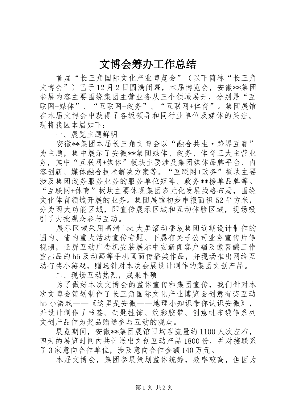 2024年文博会筹办工作总结_第1页