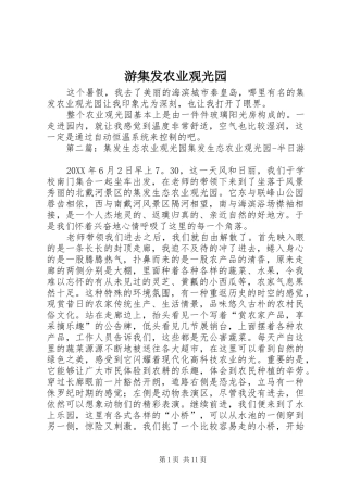 2024年游集发农业观光园