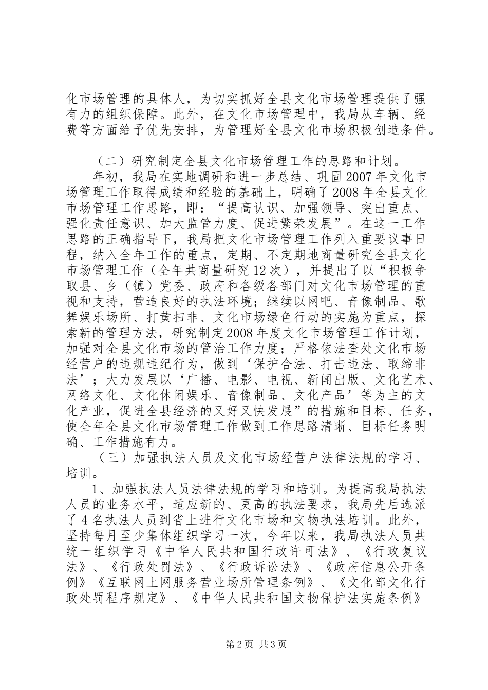 2024年文化市场管理暨扫黄打非工作总结_第2页