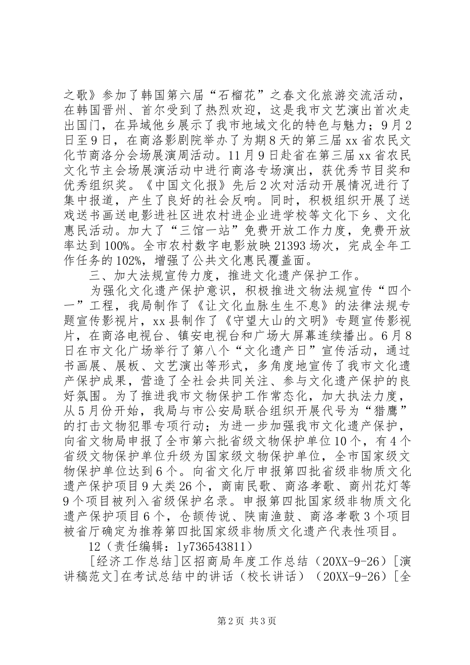 2024年文化文物广电新局年度工作总结_第2页