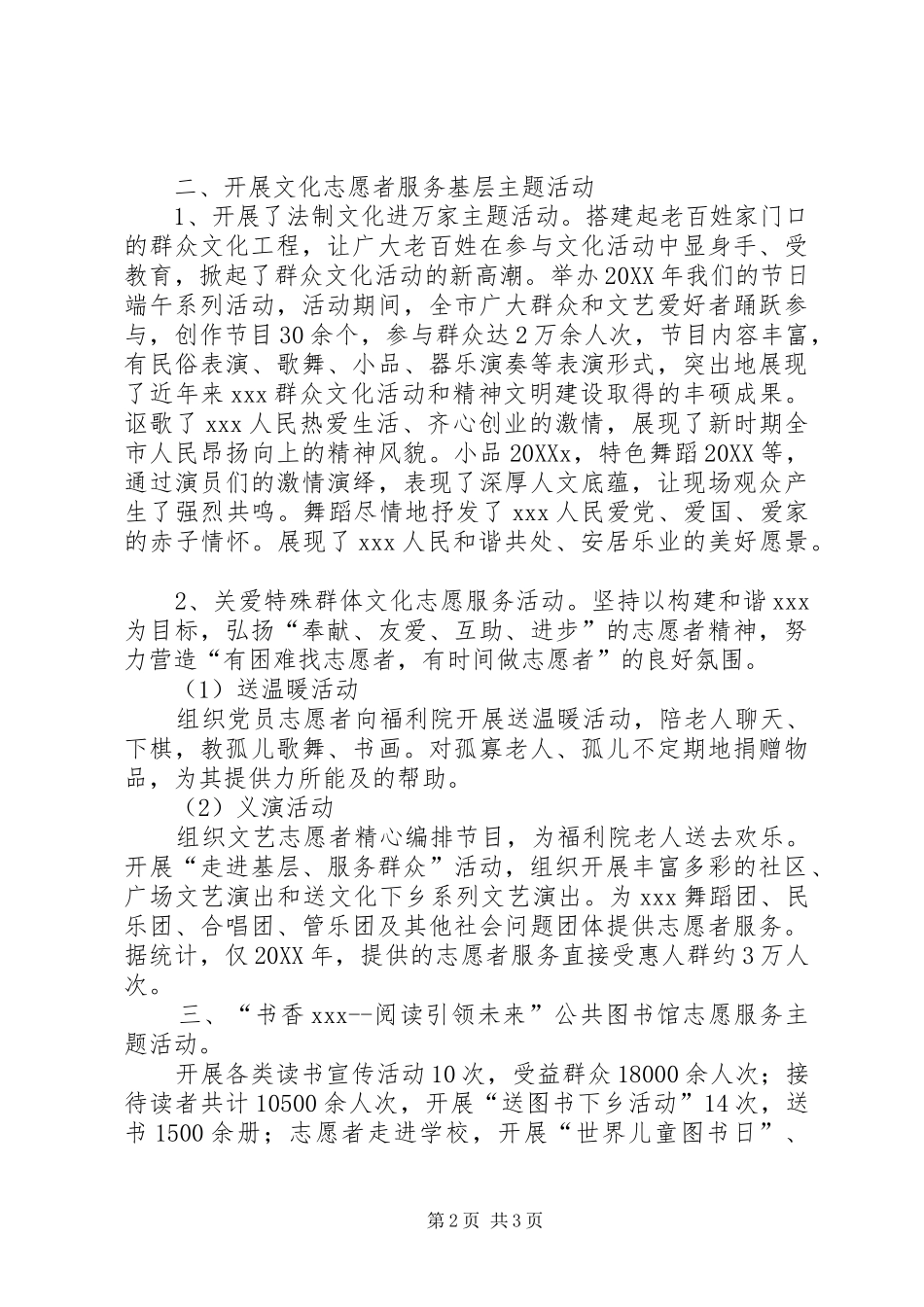 2024年文化志愿者服务工作总结_第2页
