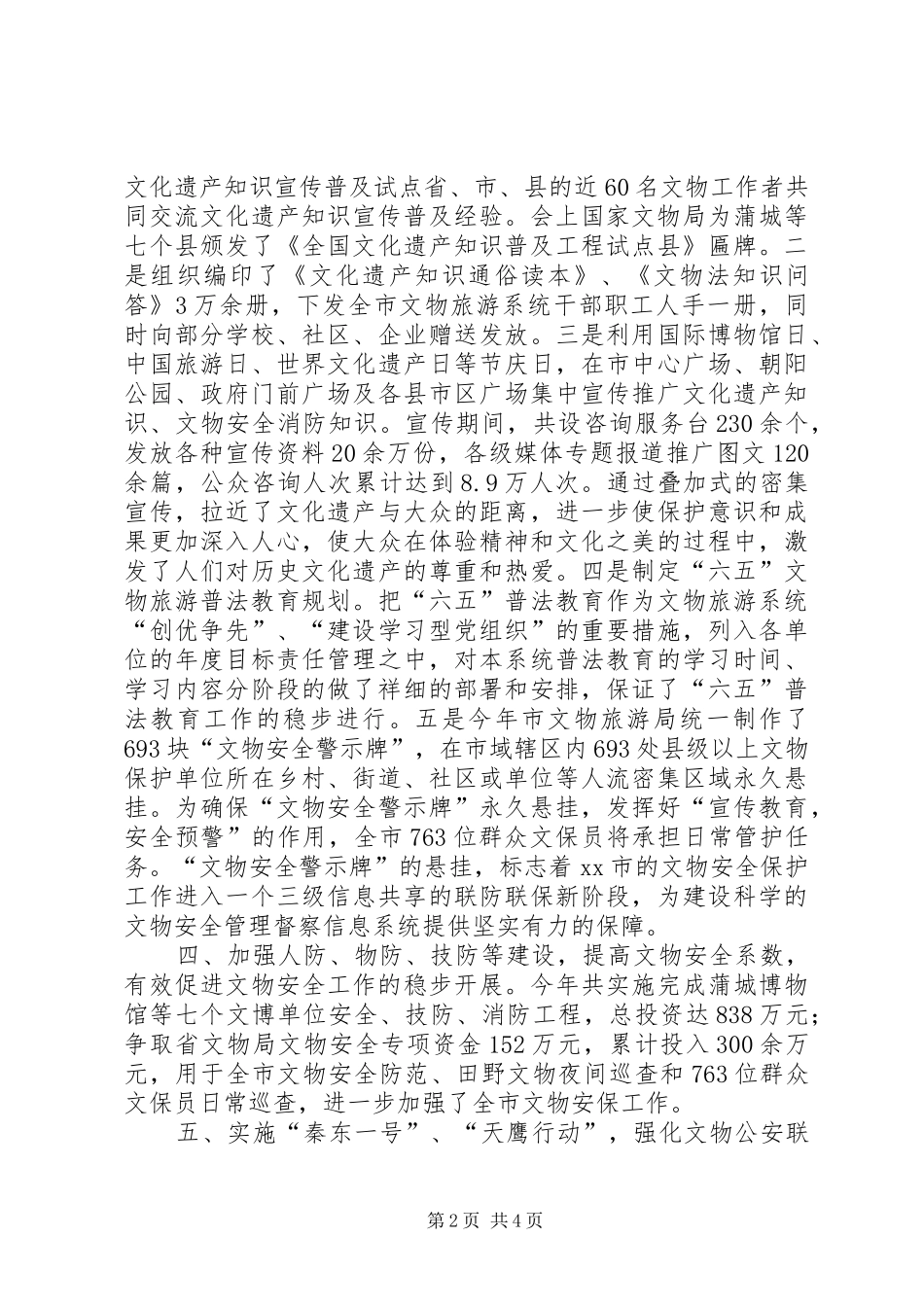 2024年文旅局年度执法与安全工作总结_第2页