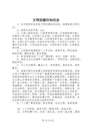 2024年文明创建应知应会