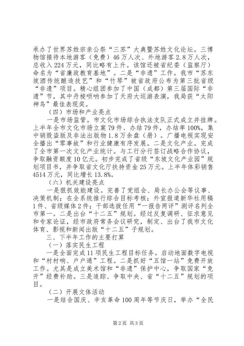 2024年文体局管理党政报告_第2页