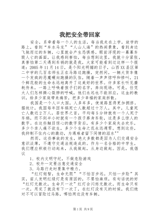 2024年我把安全带回家