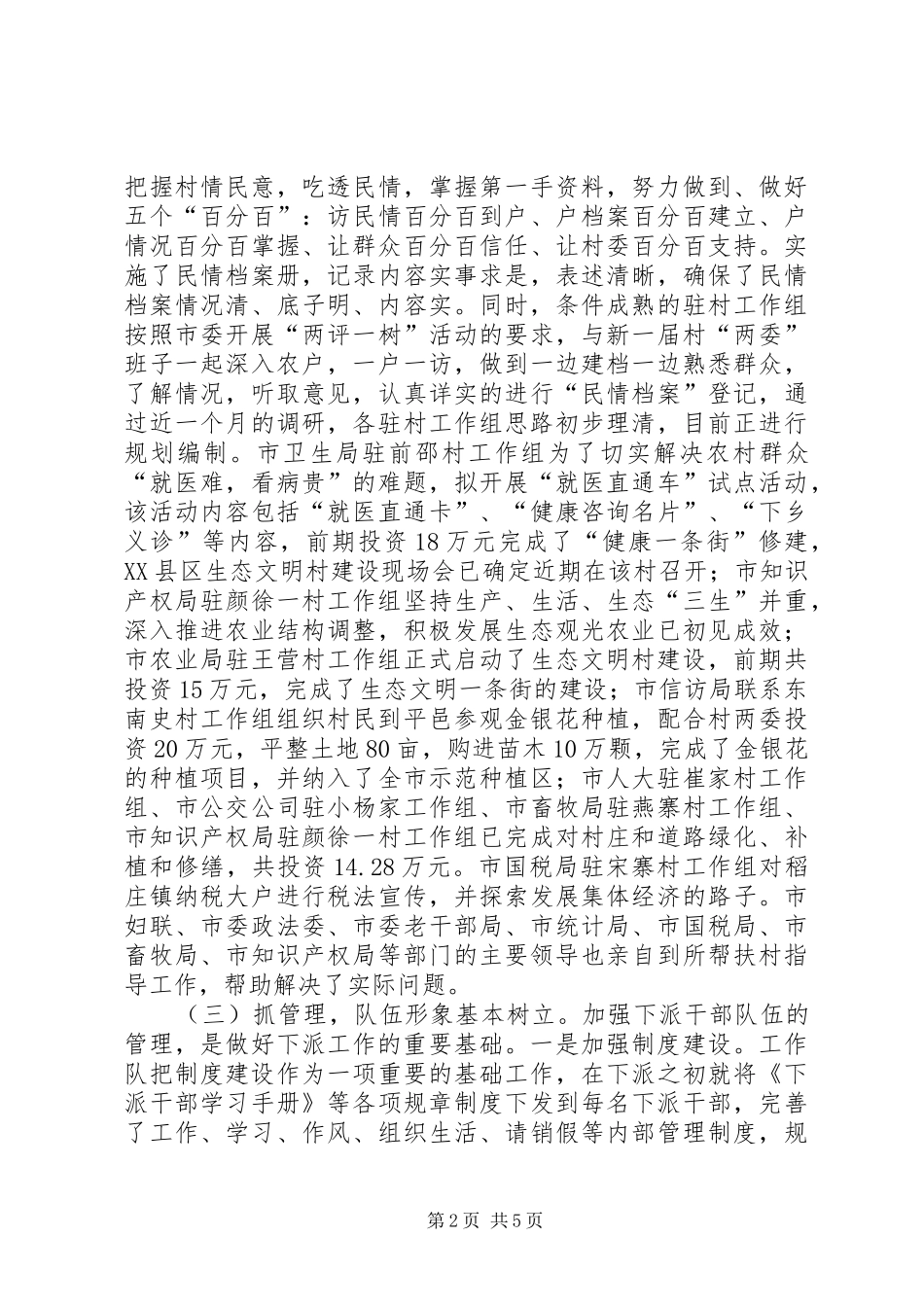 2024年下派工作队年度工作总结_第2页