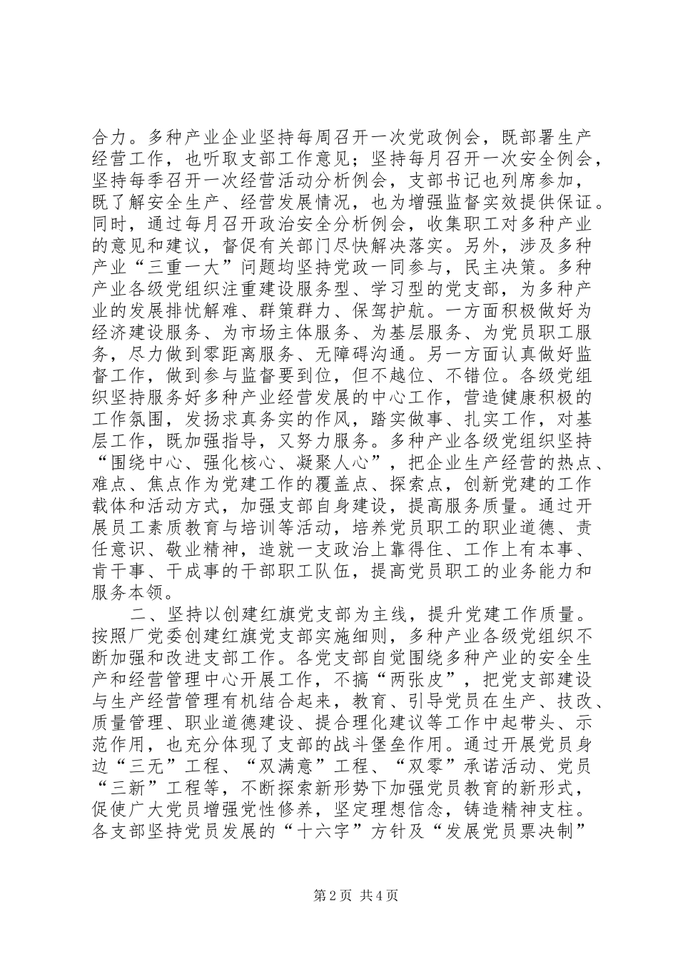 2024年先进党支部经验交流_第2页