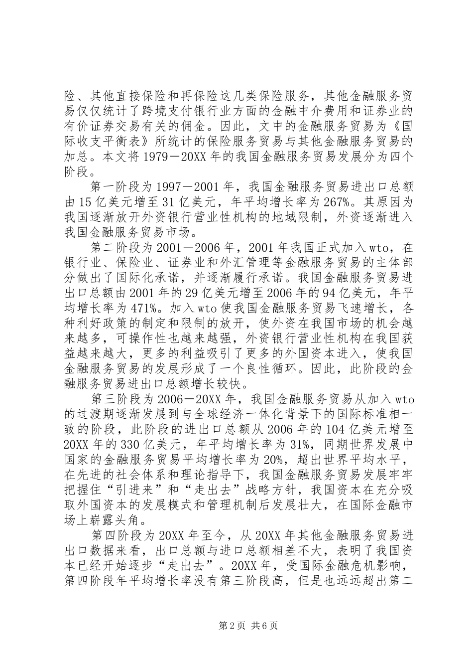 2024年我国金融服务贸易发展现状存在问题与对策建议_第2页