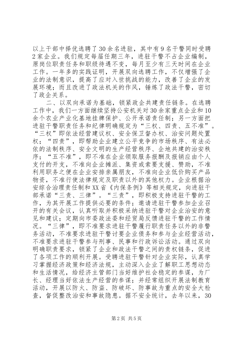 2024年我市企业及周边治安整治工作总结_第2页