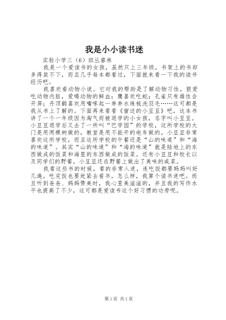 2024年我是小小读书迷