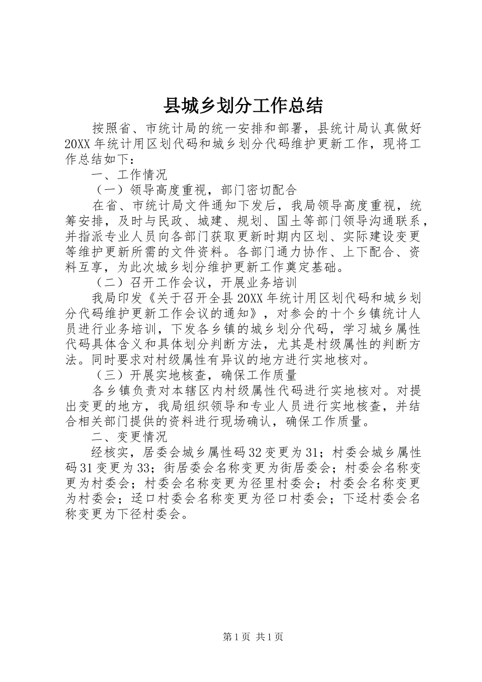 2024年县城乡划分工作总结_第1页
