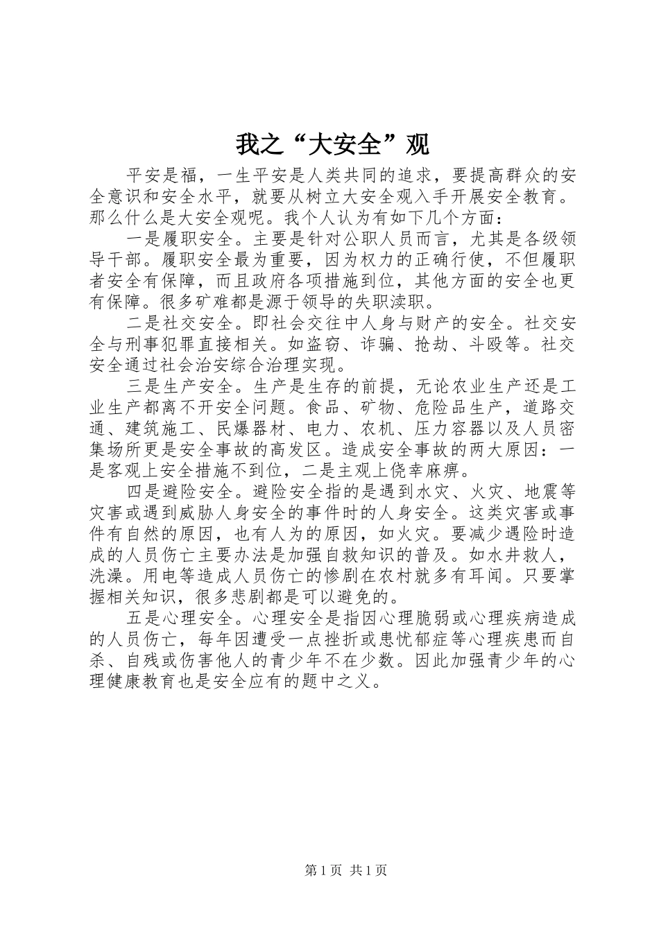 2024年我之大安全观_第1页
