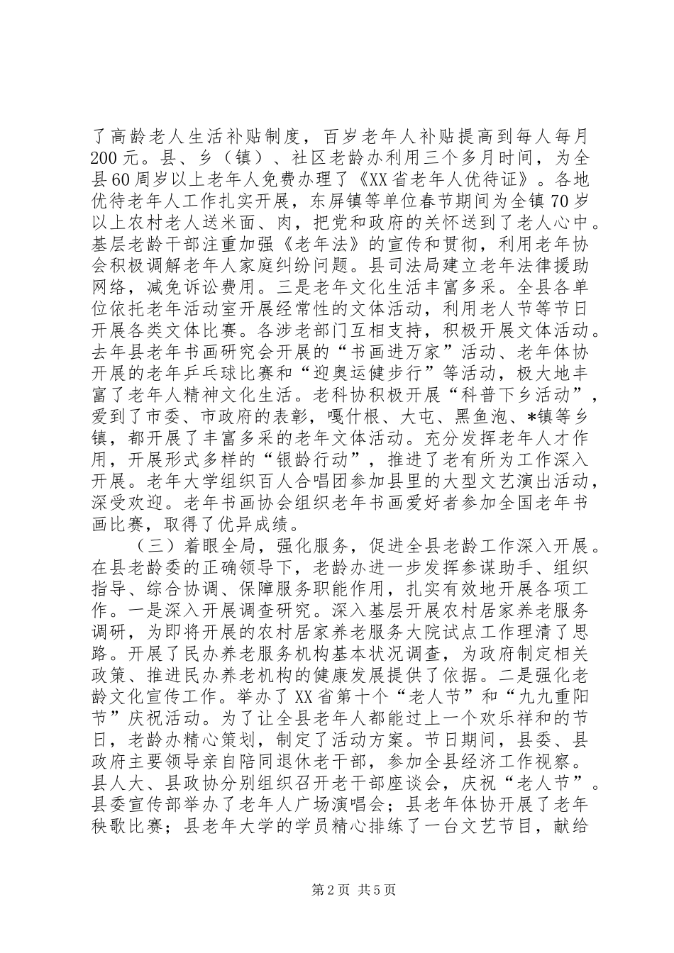 2024年县基层老龄办主任会议报告_第2页