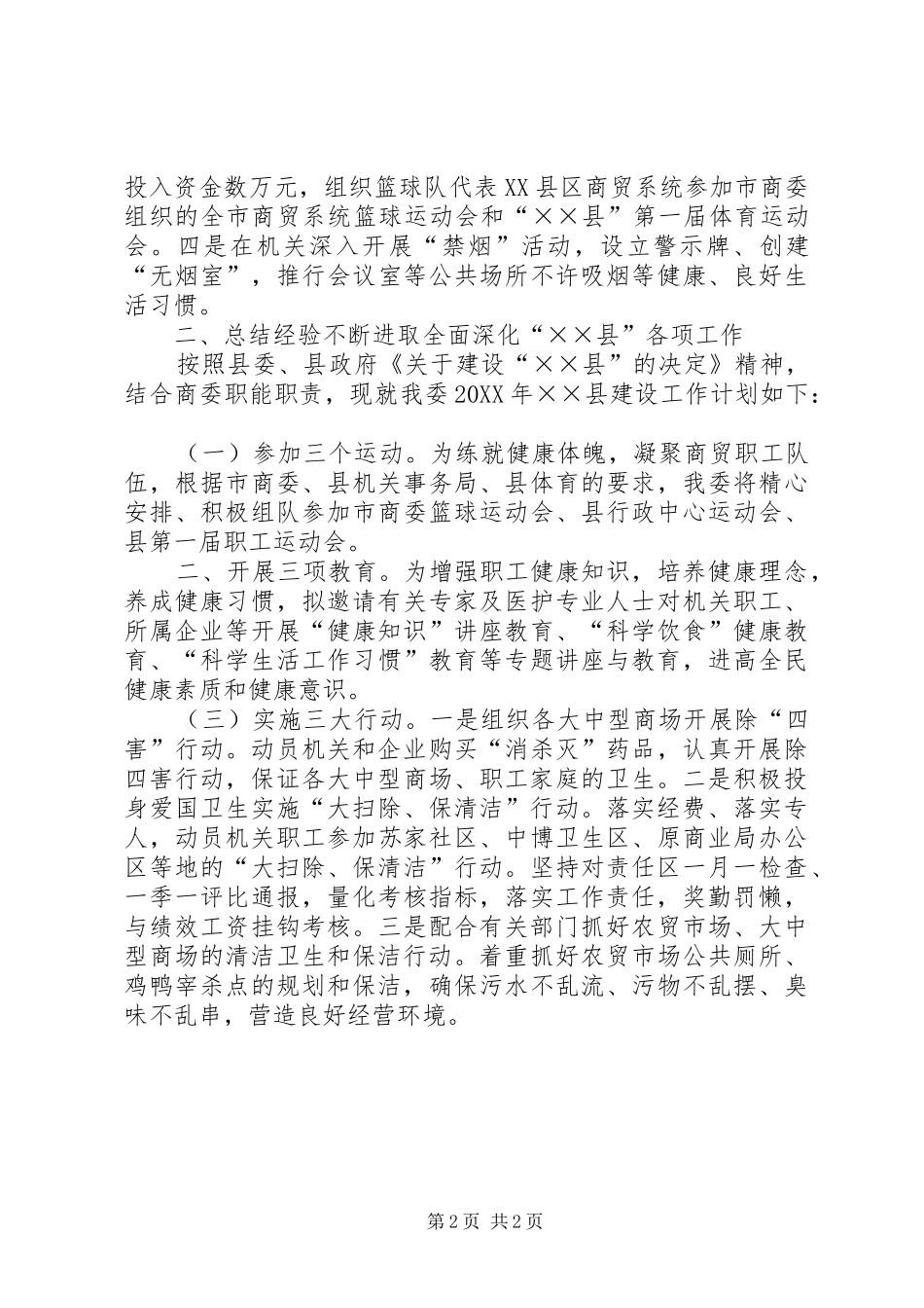 2024年县级工作总结及工作计划_第2页