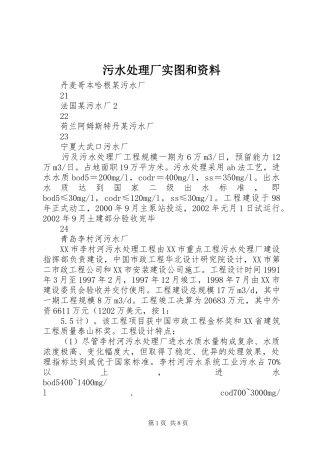 2024年污水处理厂实图和资料