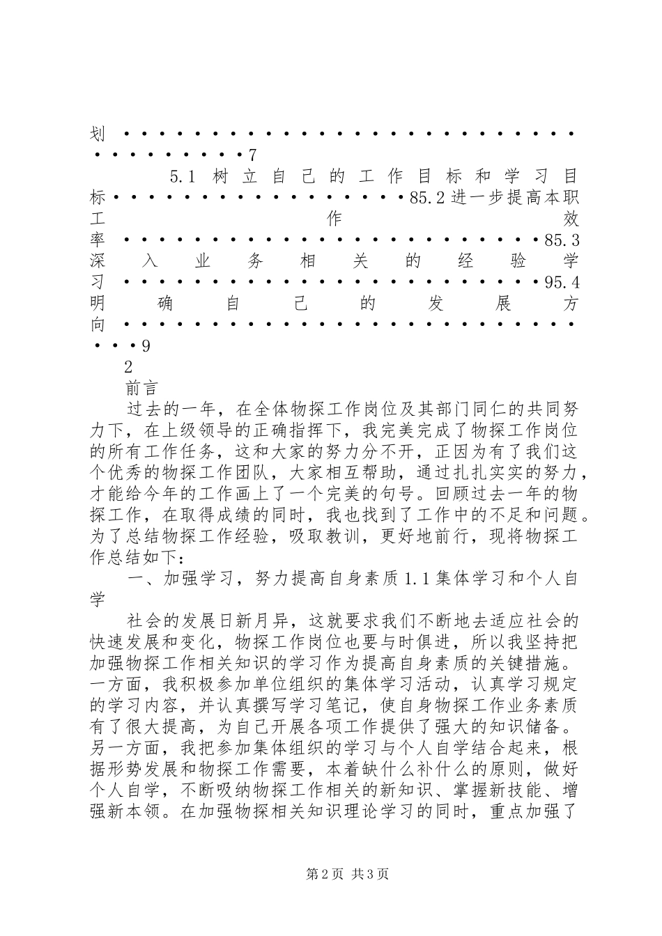 2024年物探工作总结与计划范文_第2页