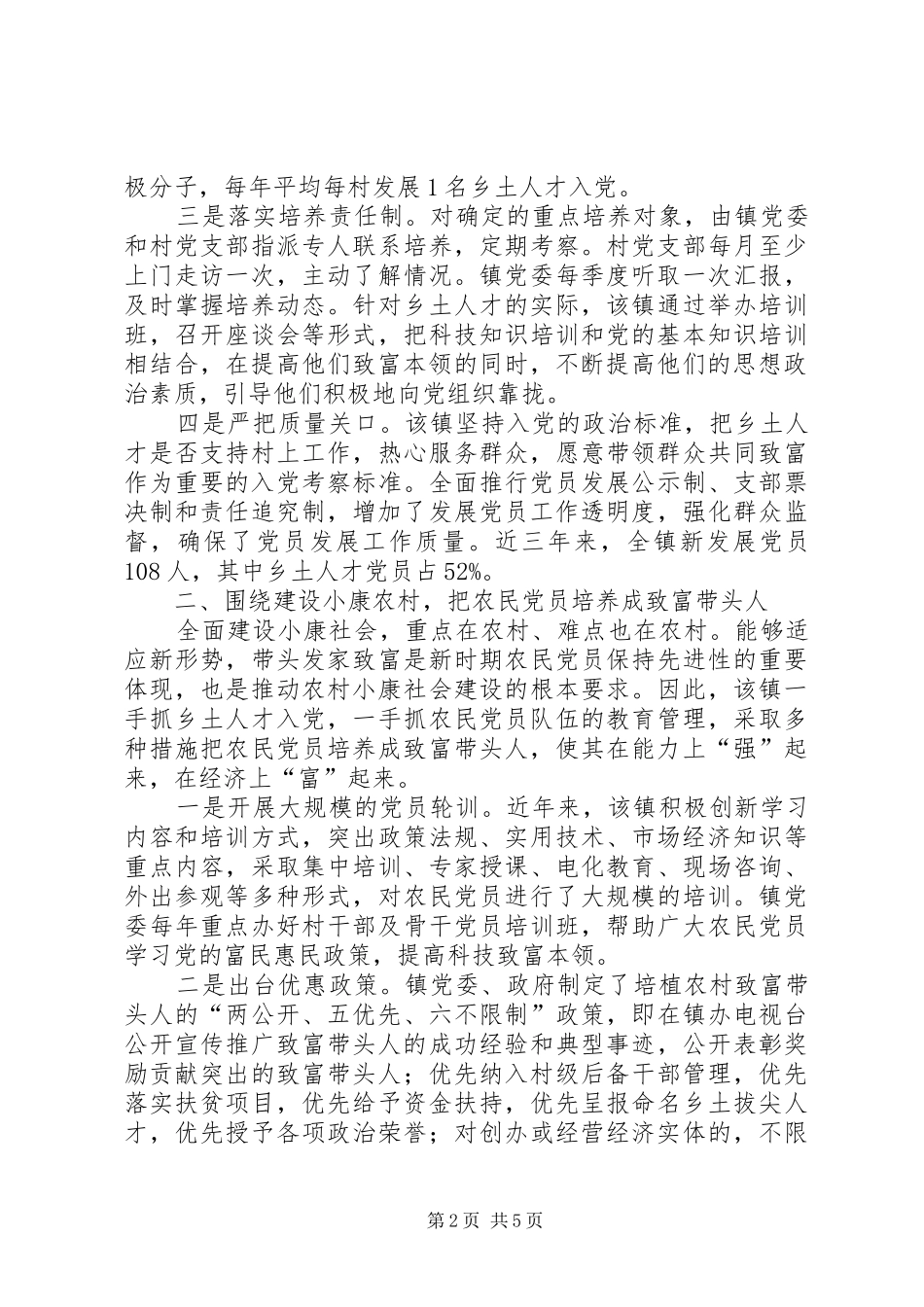 2024年村级党组织建设经验交流_第2页