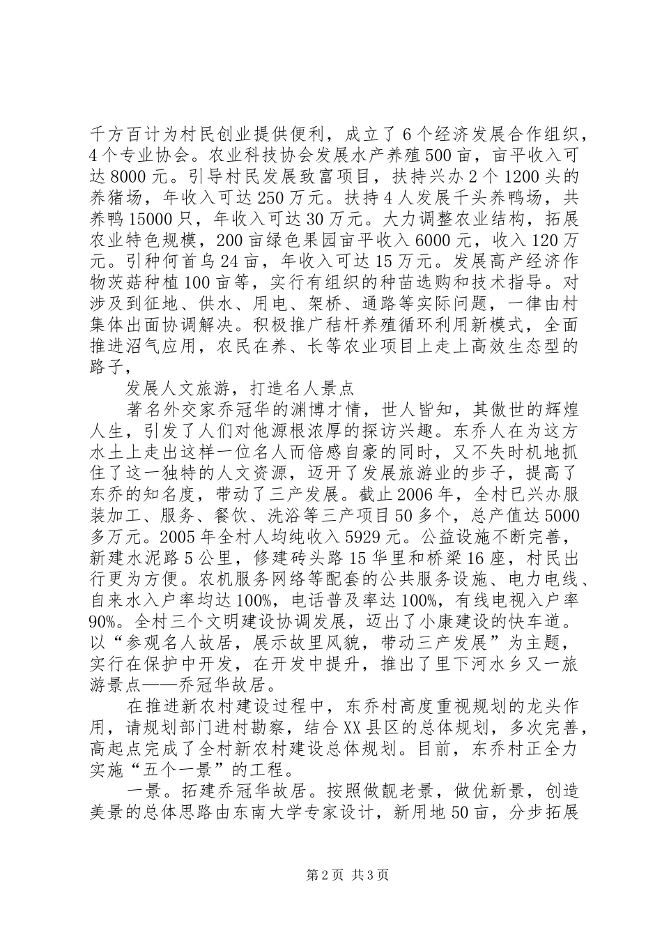 2024年村级工作情况汇报_第2页