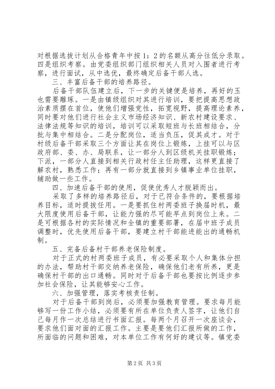 2024年村级后备干部建设思考_第2页