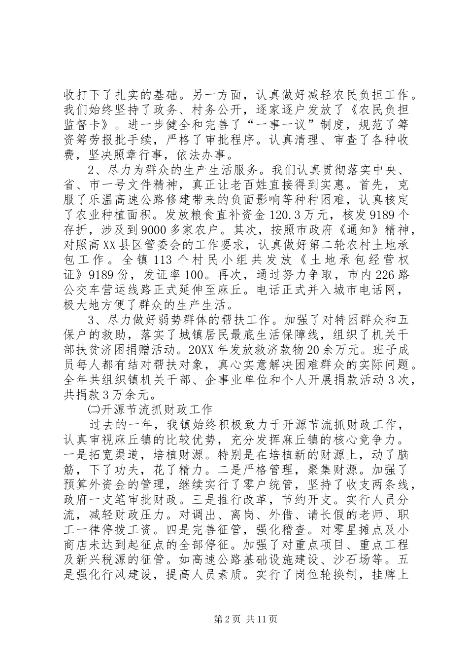 2024年麻丘镇工作总结_第2页