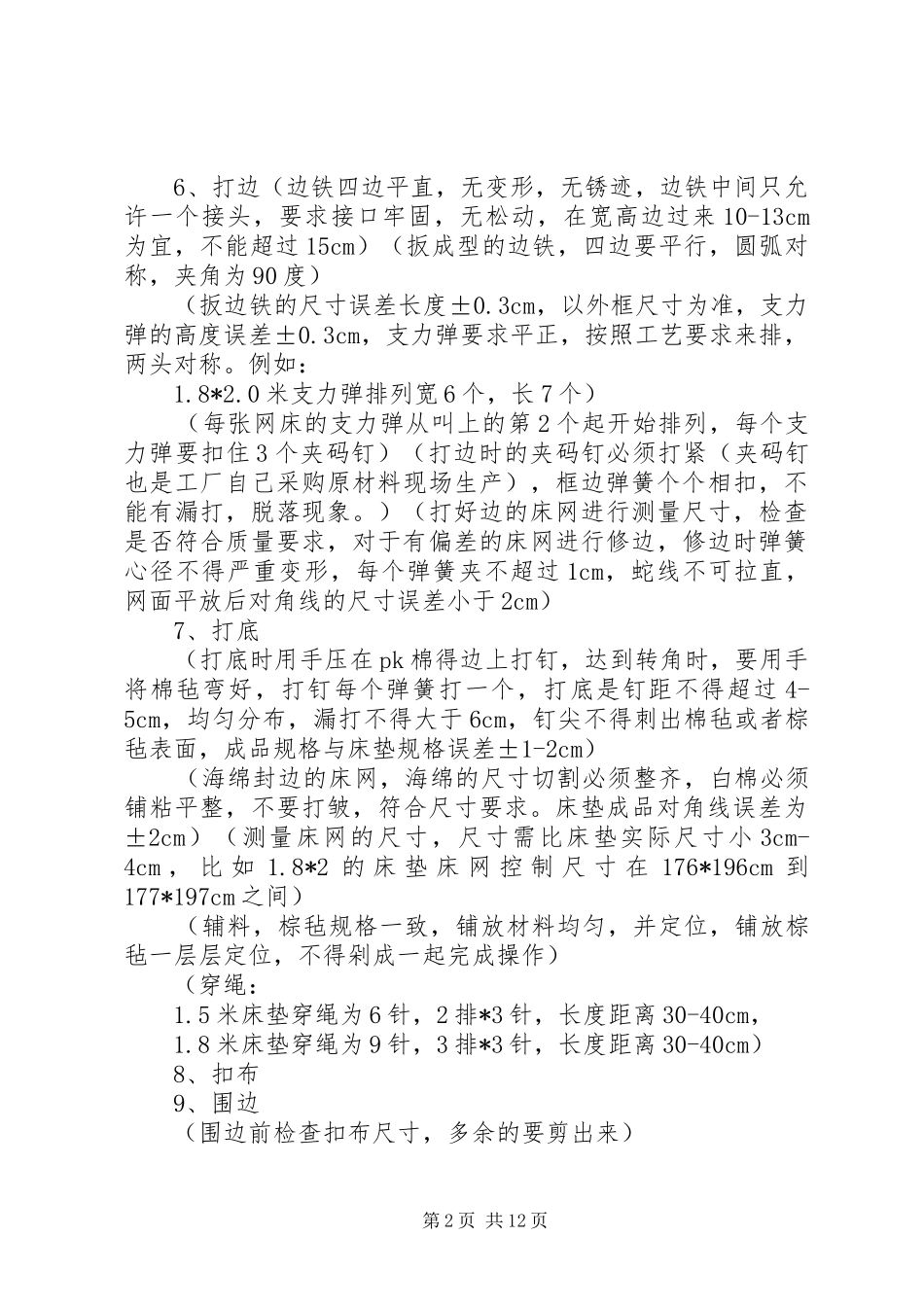 2024年床垫厂学习报告_第2页