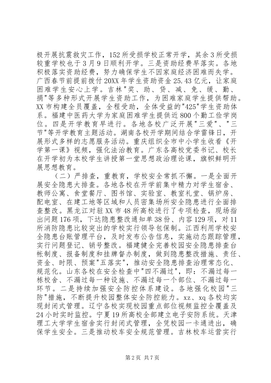 2024年春季开学工作专项督导情况报告_第2页