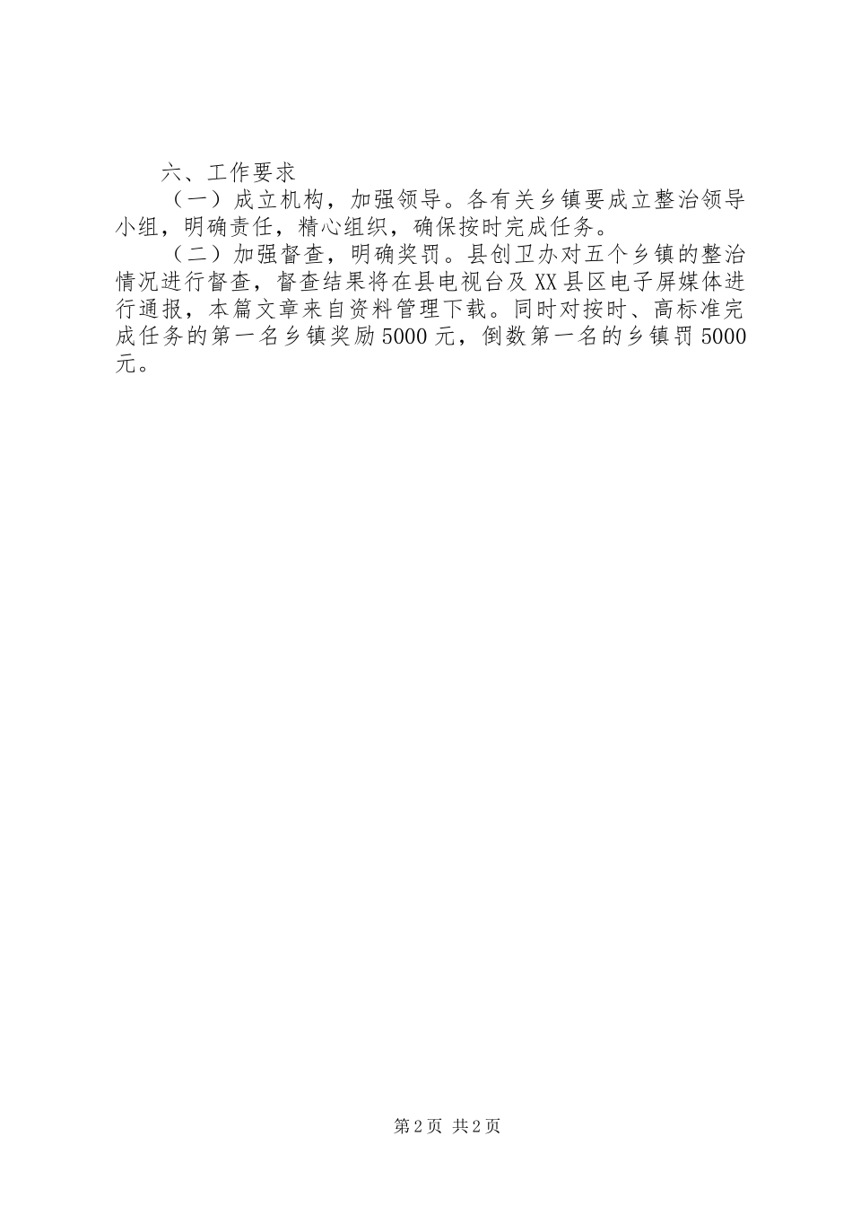 2024年创国卫四乱整治活动实施方案_第2页