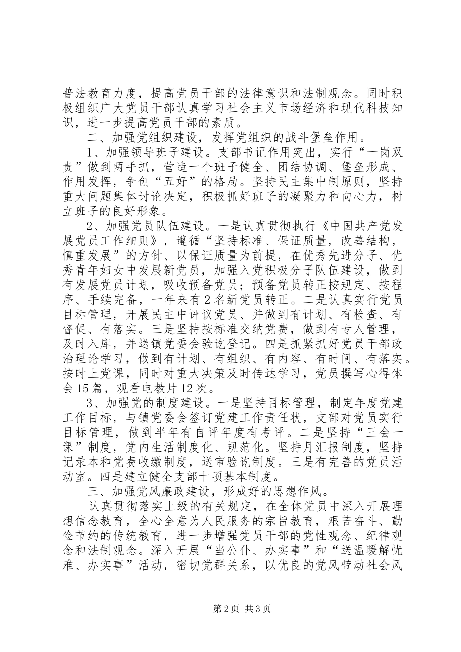2024年村党支部半年总结_第2页