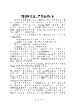 2024年两项活动第二阶段剖析材料