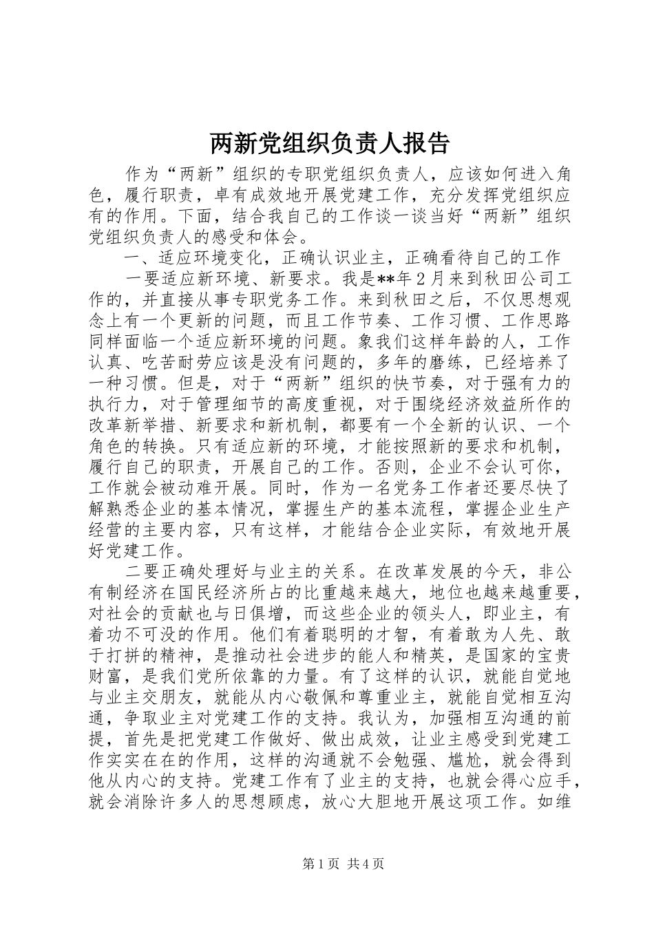 2024年两新党组织负责人报告_第1页