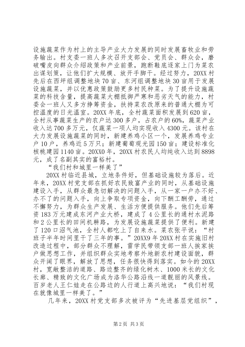 2024年村党支部工作纪实_第2页