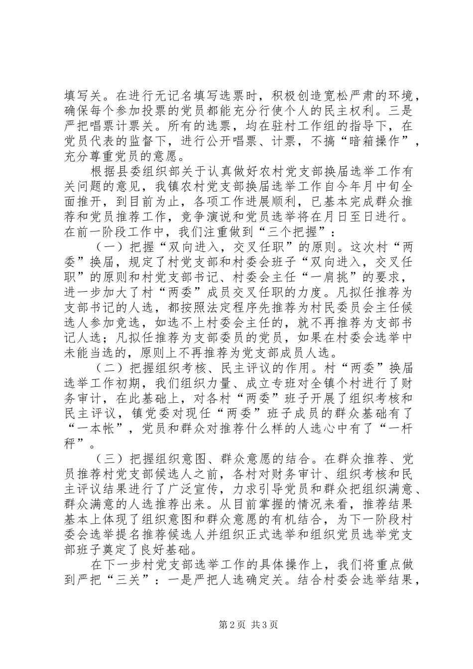 2024年村党支部两推竞选经验_第2页