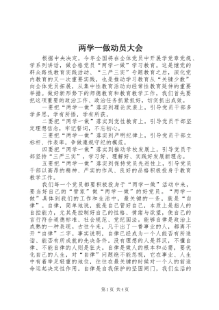 2024年两学一做动员大会