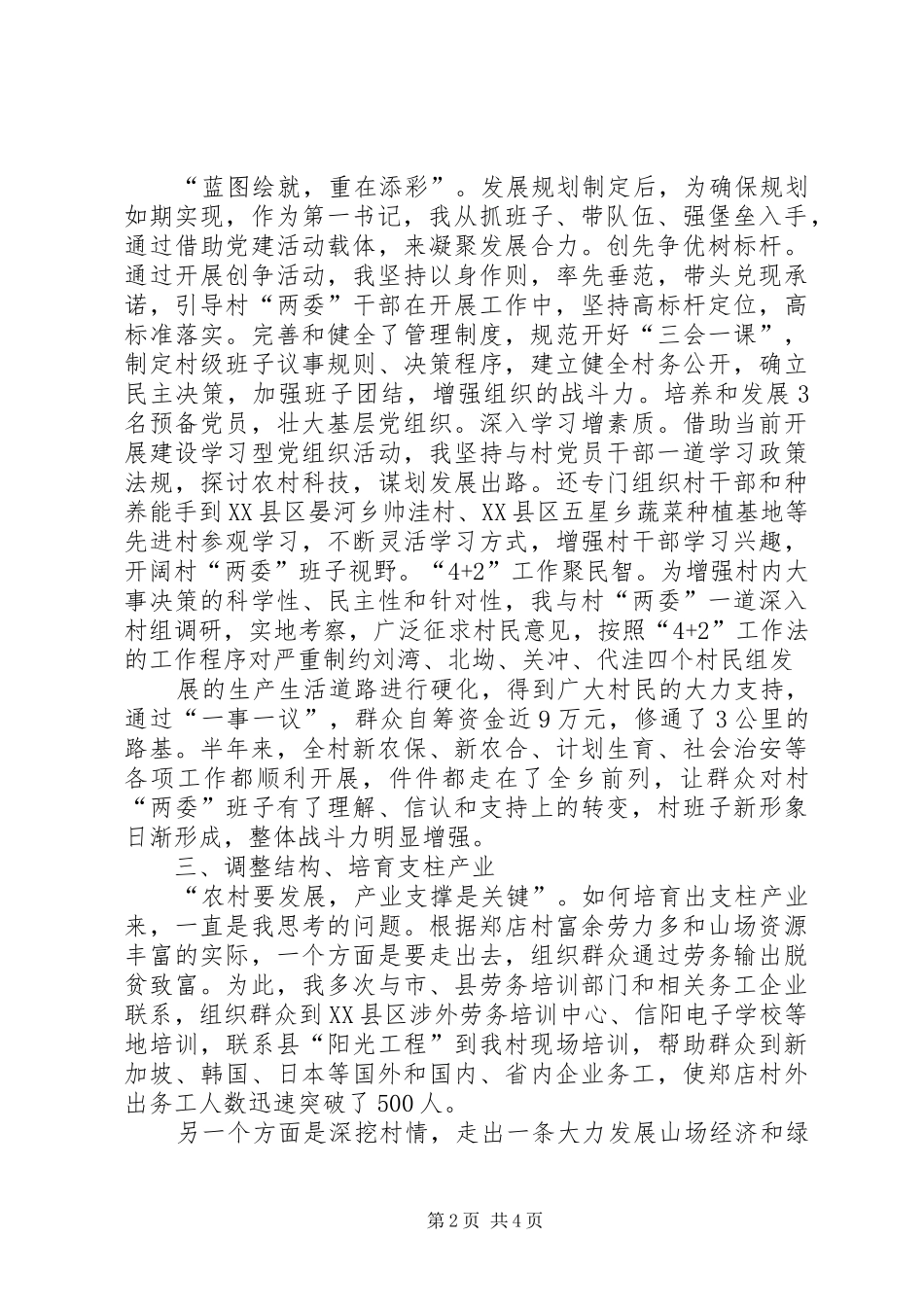 2024年村第一书记驻村工作半年总结_第2页