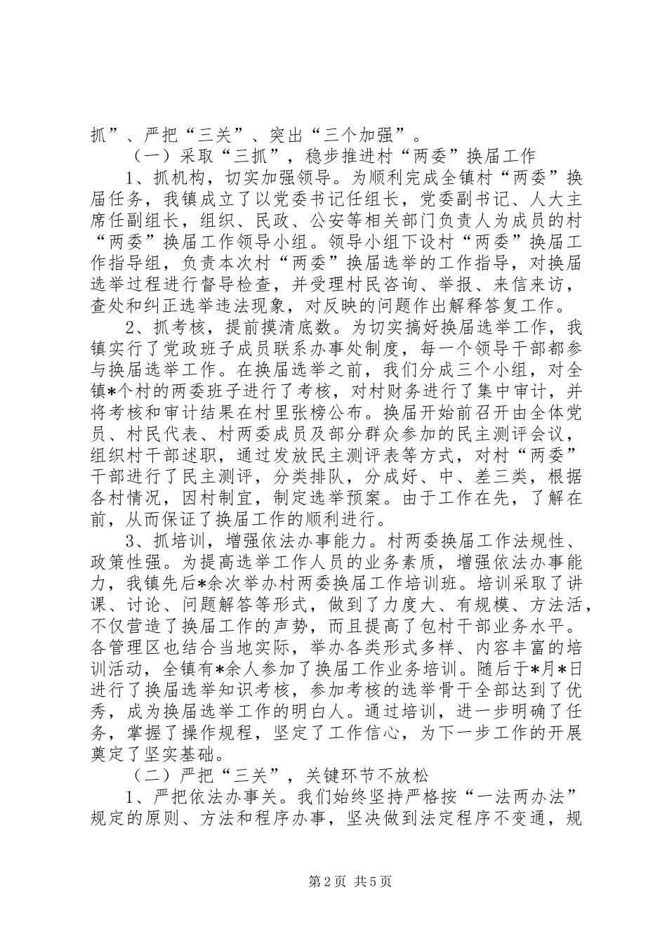 2024年村两委换届选举总结_第2页