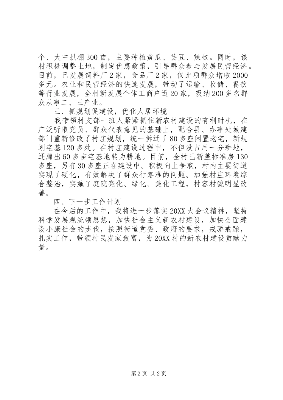 2024年村书记年终总结_第2页