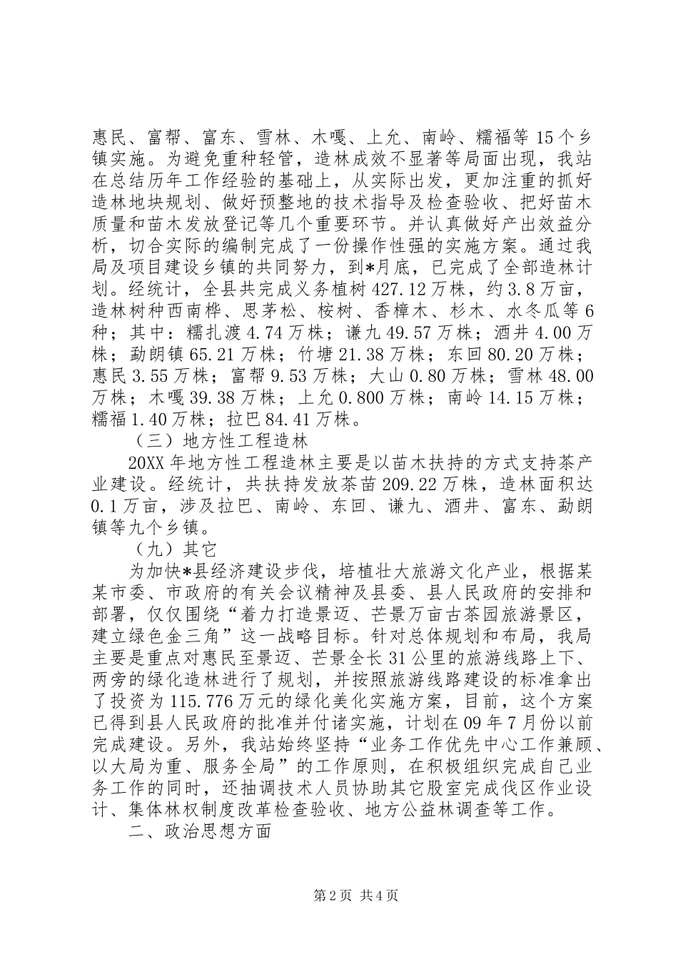 2024年林业局技术推广半年工作总结_第2页