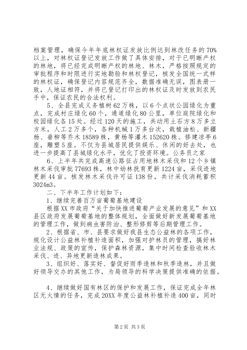 2024年林业局开展经济林业上半年总结_第2页