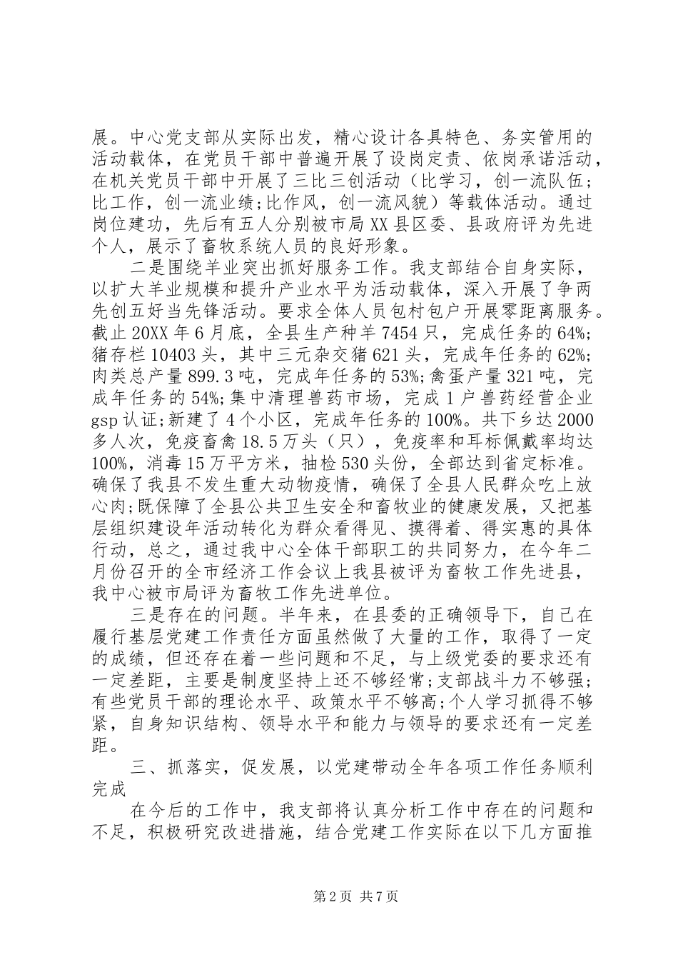 2024年村支部书记述职评议会_第2页
