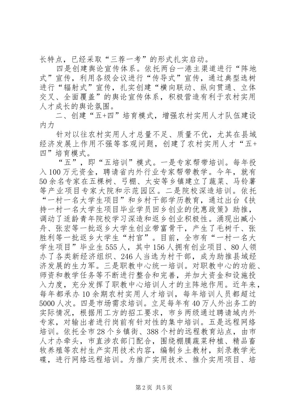 2024年创新农村实用人才队伍建设_第2页