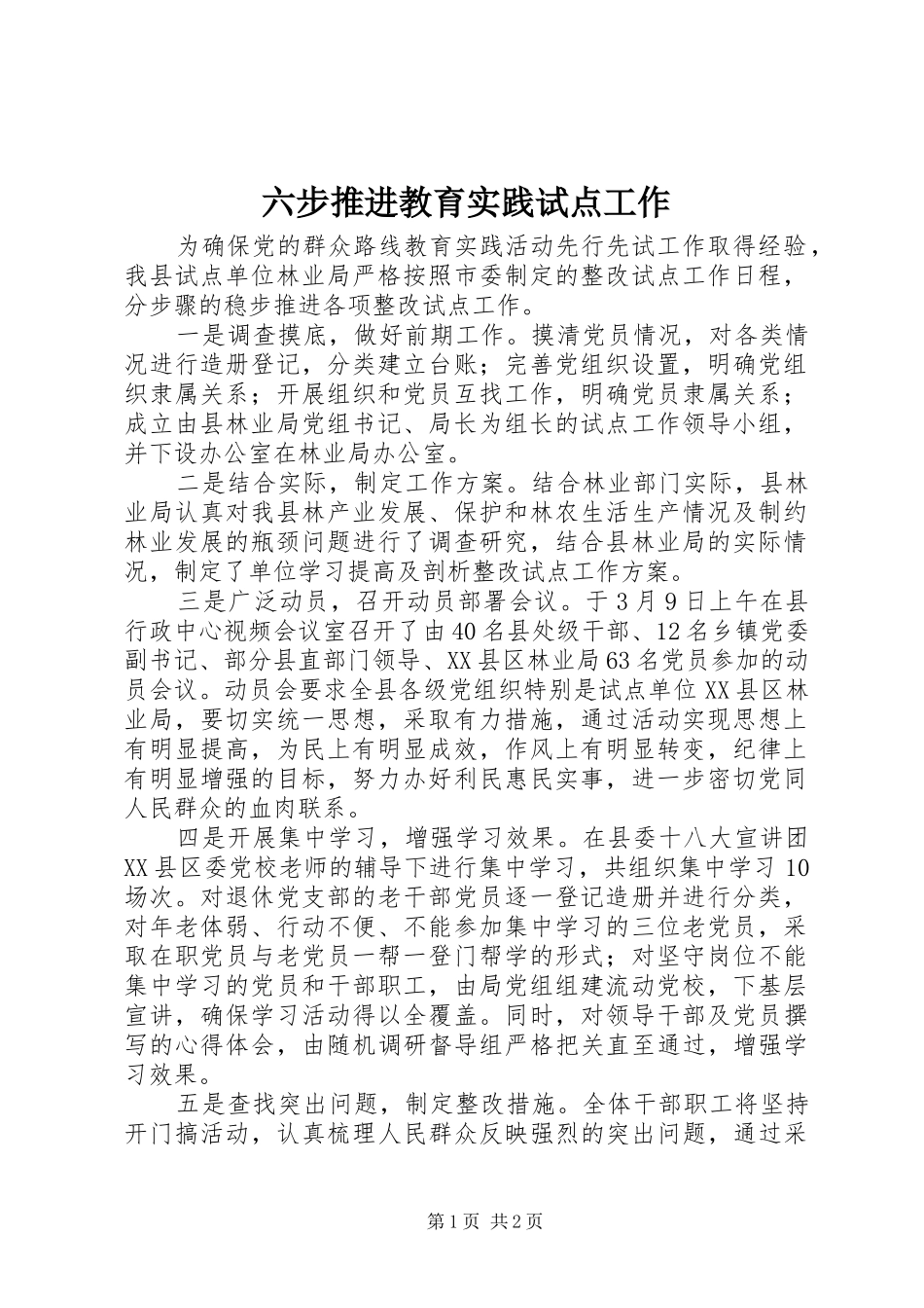 2024年六步推进教育实践试点工作_第1页