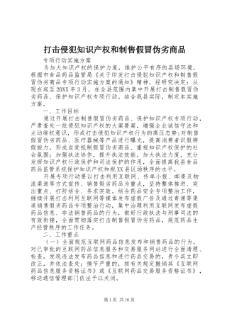 2024年打击侵犯知识产权和制售假冒伪劣商品