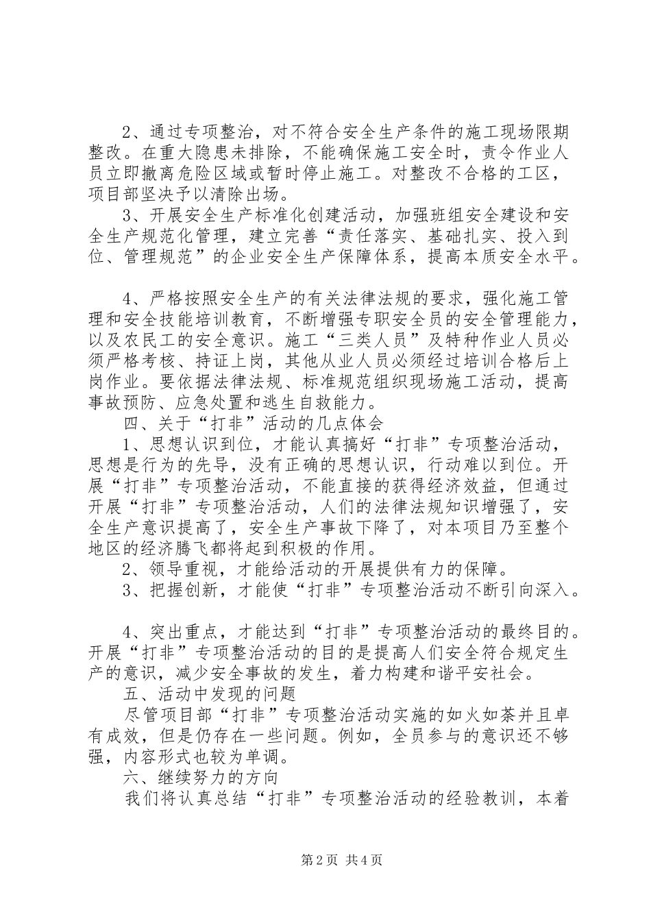 2024年打假专项整治工作总结范文_第2页