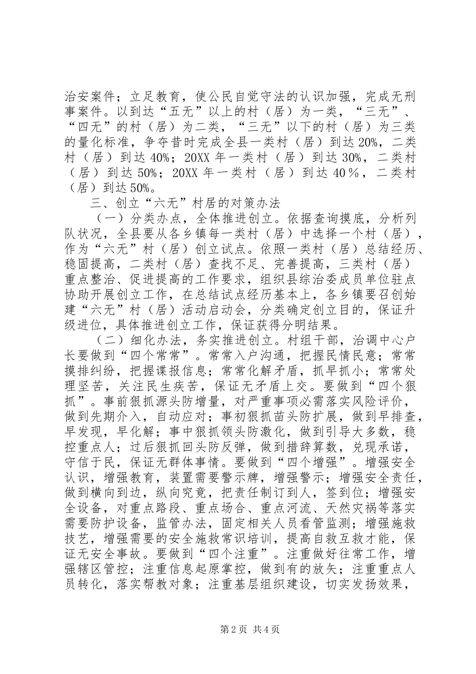 2024年六无村居创建情况调研报告_第2页