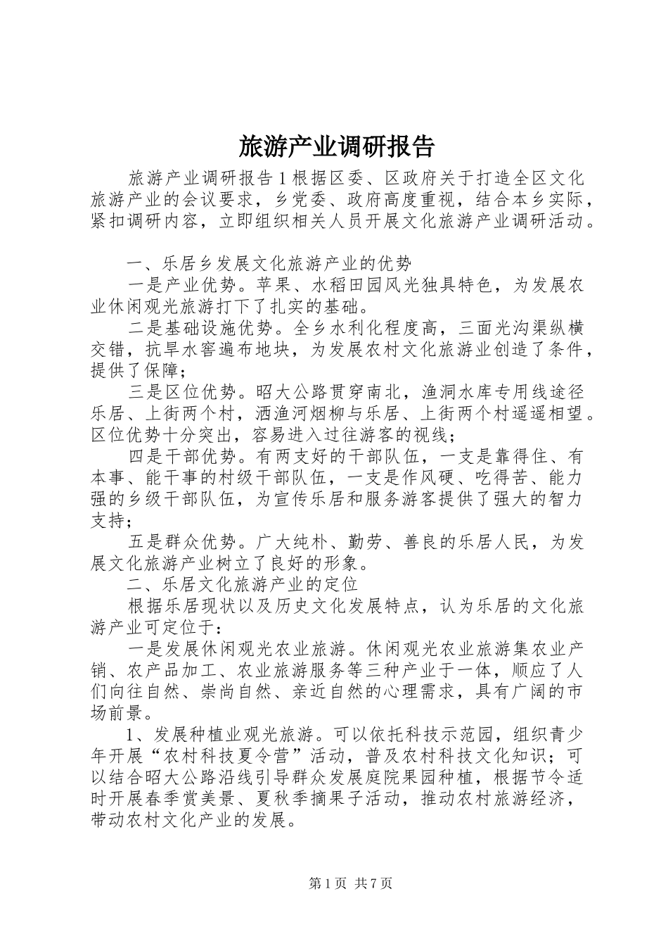 2024年旅游产业调研报告_第1页