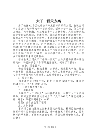 2024年大干一百天方案