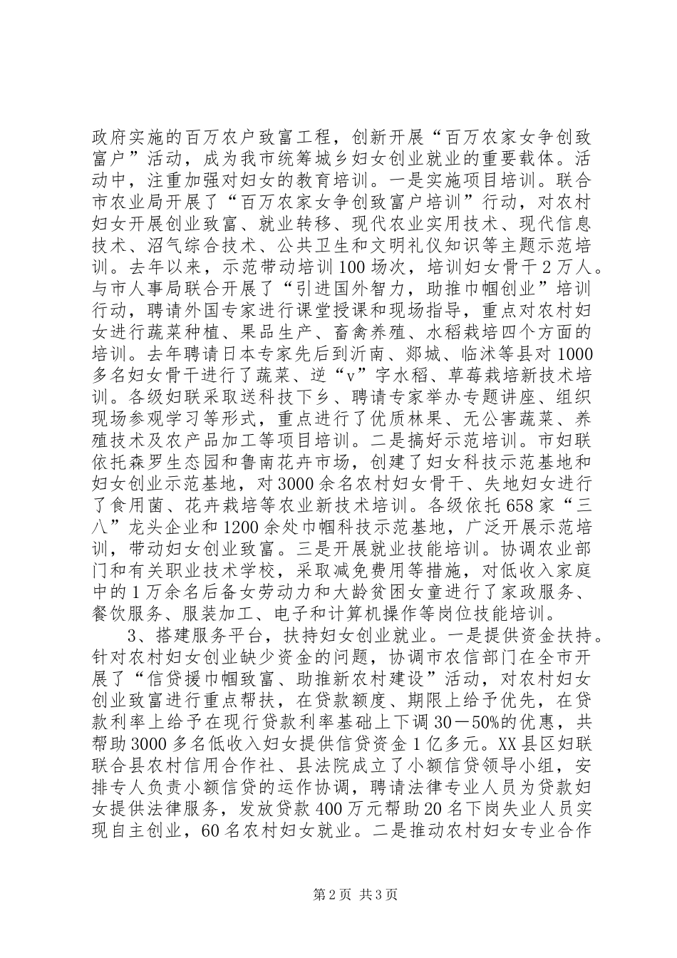 2024年促进城乡妇女创业就业的实践与思考_第2页