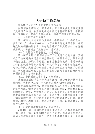 2024年大走访工作总结