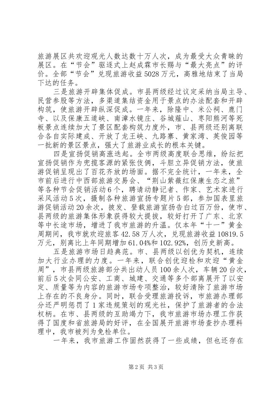 2024年旅游上半年的个人工作总结_第2页