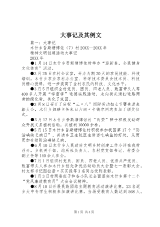 2024年大事记及其例文